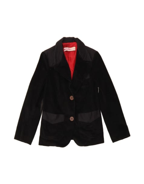 Vintage Corduroy 2 Button Blazer Jacket It 44 Medium In Black - view 1