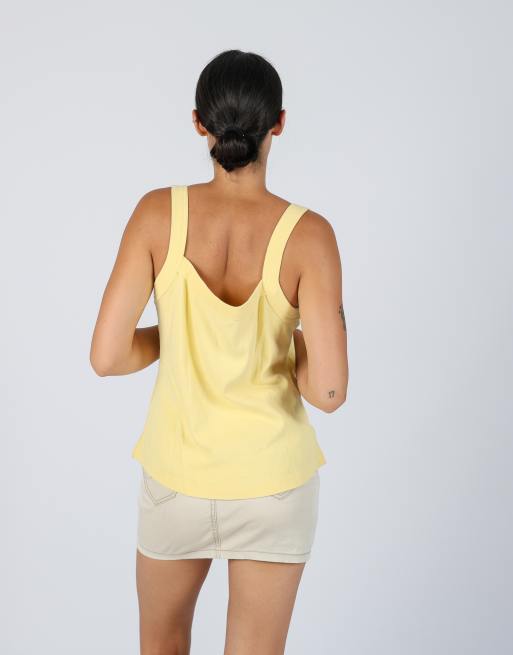 Vintage Cosmos Jeans M woven vest in yellow, 2 of 4