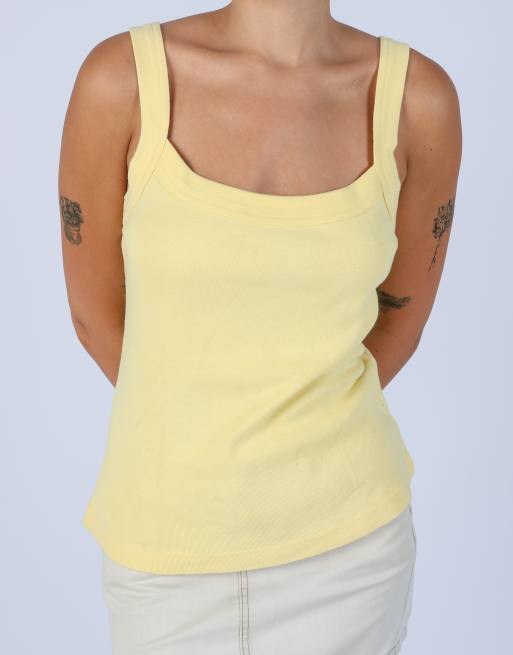 Vintage Cosmos Jeans M woven vest in yellow, 4 of 4
