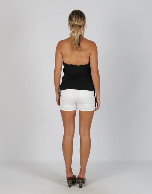 Vintage Costume National S denim shorts in white, 3 of 4