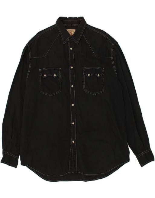 Vintage Cotton Belt Size 2XL Shirt in Black