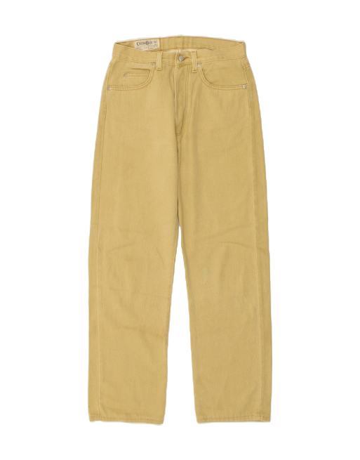 Vintage Cotton Belt Size W30 L36 Straight Jeans in Beige