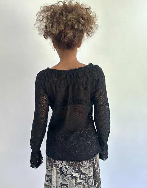 Vintage cover up in black, 2 of 4