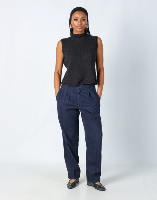 Vintage C.P Company S woven trousers in navy blue