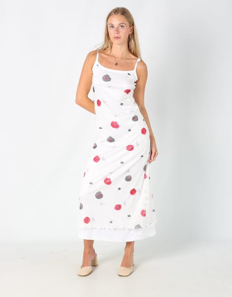 Vintage Crash One S woven maxi dress in ivory - view 1