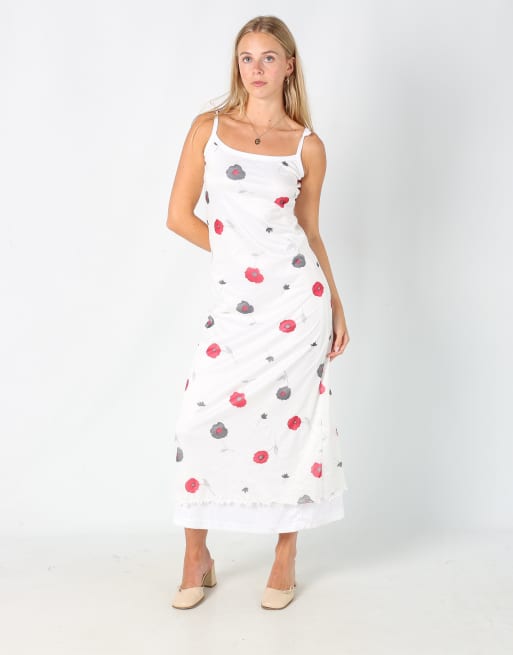 Vintage Crash One S woven maxi dress in ivory