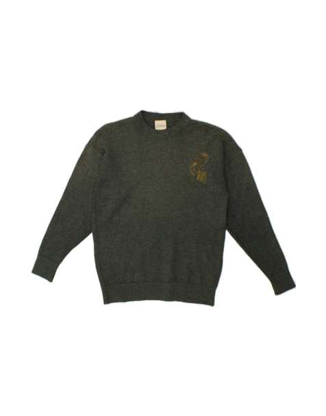Vintage Crew Neck Jumper Sweater EU 40 Medium In Green - view 1