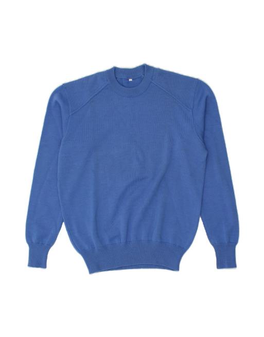 Vintage Crew Neck Jumper Sweater It 50 Medium In Blue