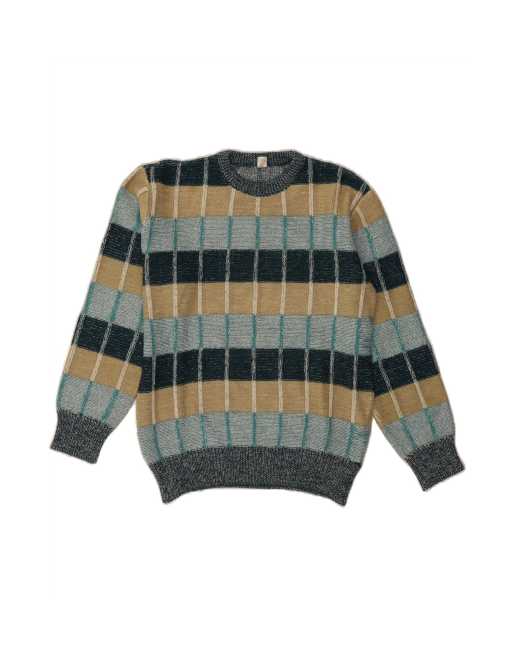Vintage Crew Neck Jumper Sweater It 52 Large In Multicoloured