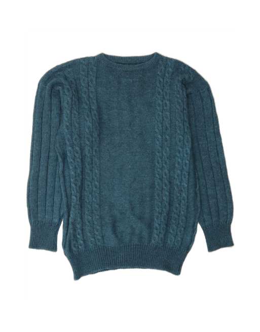 Vintage Crew Neck Jumper Sweater Medium In Blue