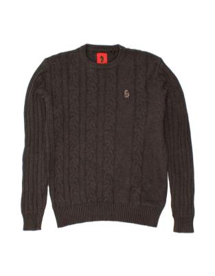 Vintage Crew Neck Jumper Sweater Medium In Grey