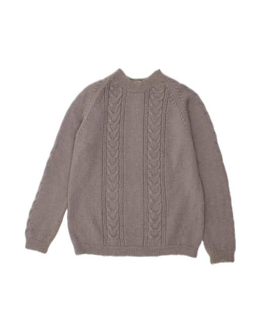 Vintage Crew Neck Jumper Sweater Small In Grey