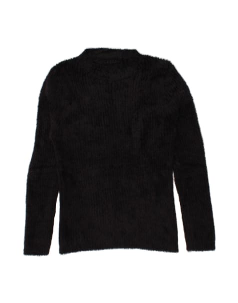 Vintage Crew Neck Jumper Sweater UK 10 Small In Black - view 1