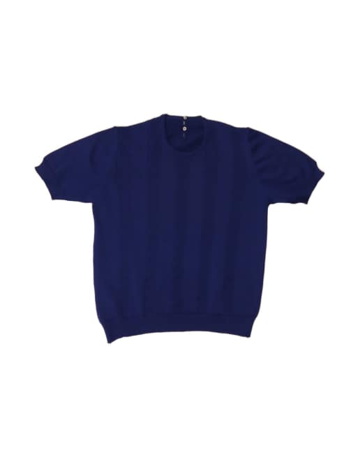 Vintage Crew Neck Jumper Sweater UK 14 Medium In Blue