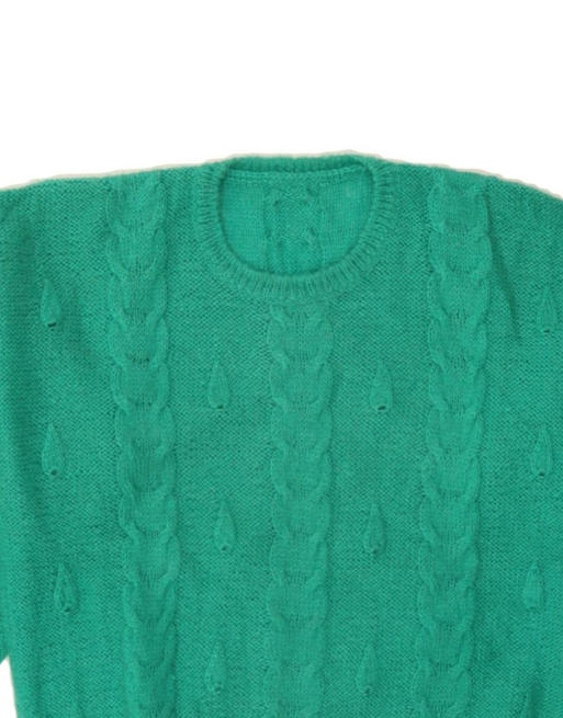 Vintage Crew Neck Jumper Sweater UK 16 Large In Green, 3 of 4