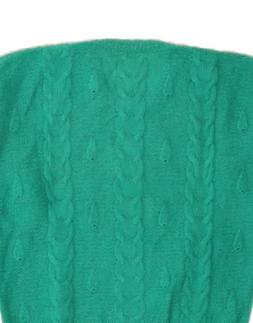 Vintage Crew Neck Jumper Sweater UK 16 Large In Green, 4 of 4