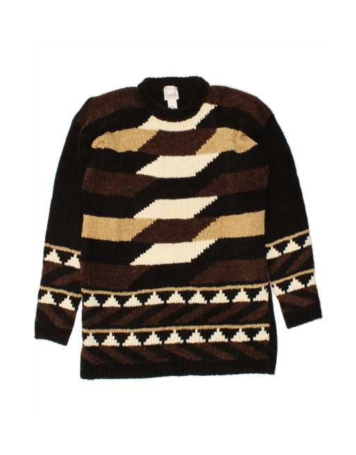 Vintage Crew Neck Jumper Sweater UK 16 Large In Multicoloured