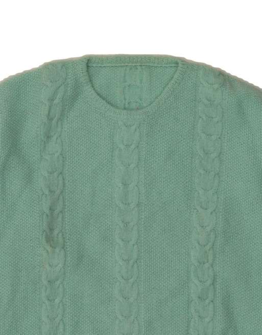 Vintage Crew Neck Jumper Sweater UK 16 Large In Turquoise, 3 of 4