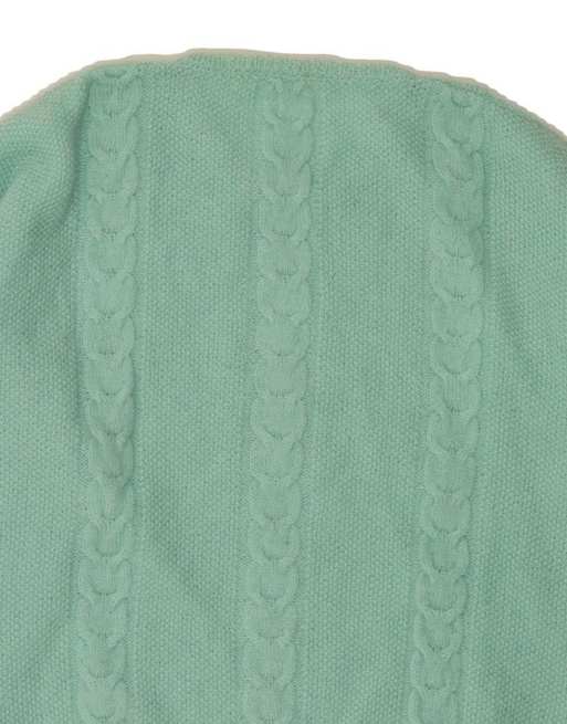 Vintage Crew Neck Jumper Sweater UK 16 Large In Turquoise, 4 of 4