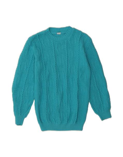 Vintage Crew Neck Jumper Sweater UK 18 XL In Blue - view 1