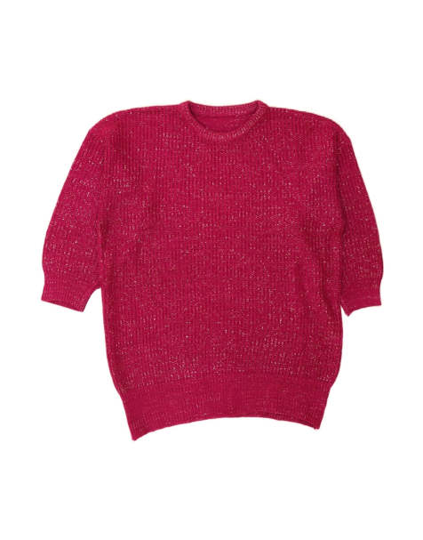 Vintage Crew Neck Jumper Sweater UK 20 2XL In Pink - view 1