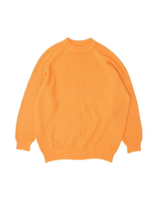 Vintage Crew Neck Jumper Sweater UK 22/24 3XL In Orange
