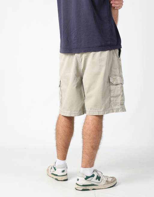 Vintage Croft and Barrow 36x69 canvas cargo shorts in tan