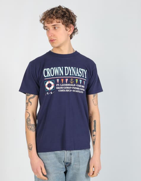 Vintage Crown Dynasty m t-shirt in navy blue - view 1