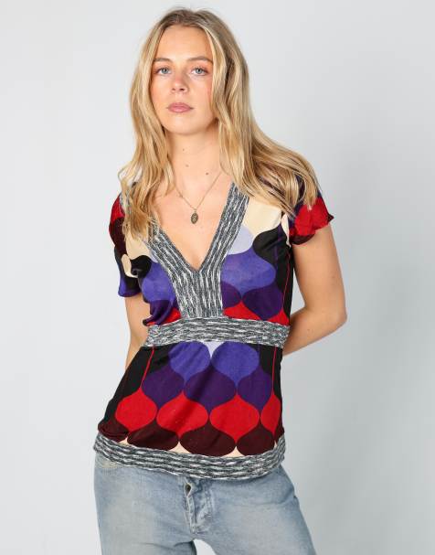 Vintage Custo Barcelona S cami in purple - view 1