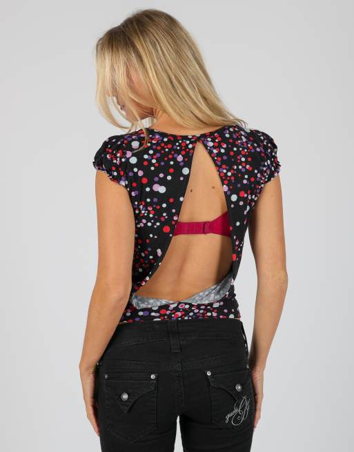 Vintage Cyberg Werr S woven top in black, 2 of 4
