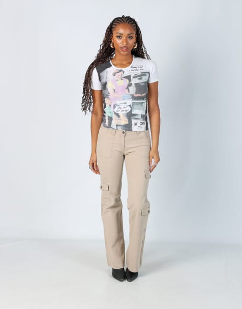 Vintage Dali S cargo pants in beige - view 1