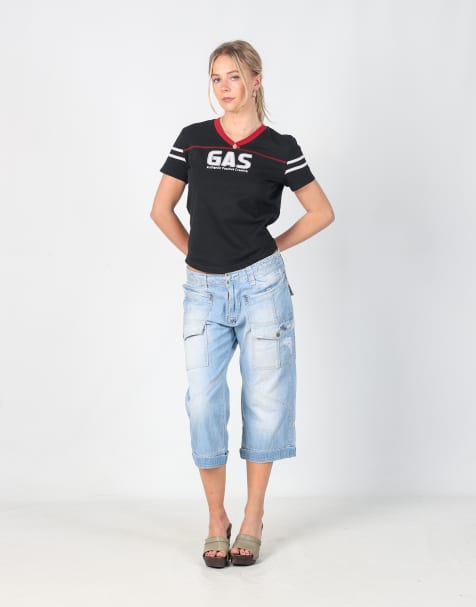 Vintage Datch M 3/4 jeans in light blue - view 1