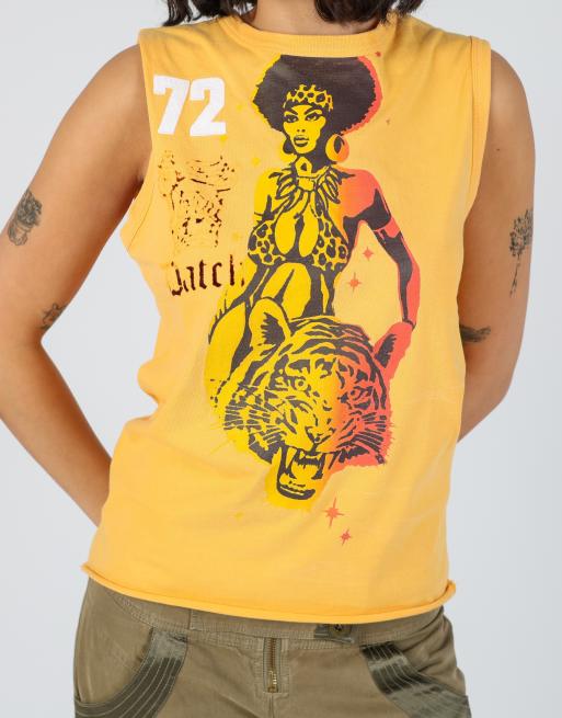 Vintage Datch M woven vest in orange, 4 of 4