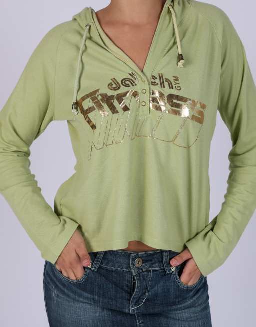 Vintage Datch S hoodie in light green, 4 of 4
