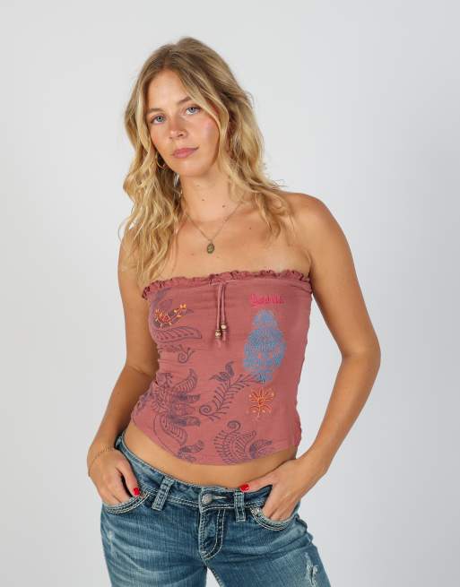 Vintage Datch XS woven vest in pink, 1 of 4