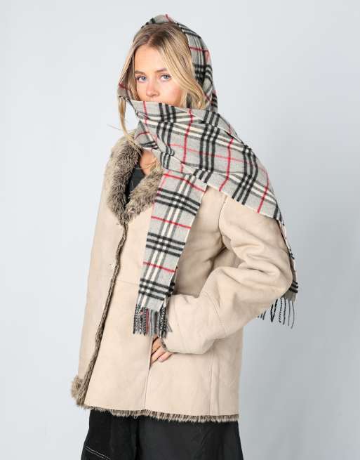 Vintage David Barry M aviator jacket in beige