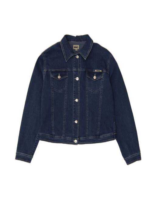 Vintage Denim Jacket It 46 Large In Blue