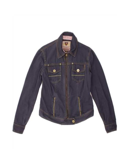 Vintage Denim Jacket UK 12 Medium In Blue
