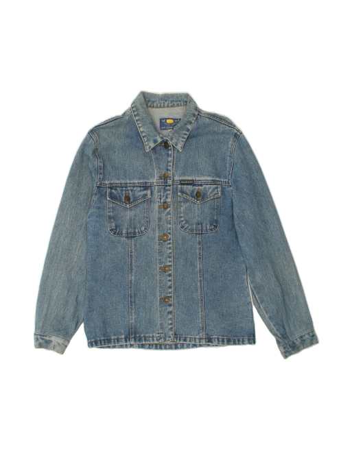 Vintage Denim Jacket UK 12 Medium In Blue