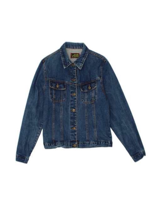 Vintage Denim Jacket UK 14 Large In Blue