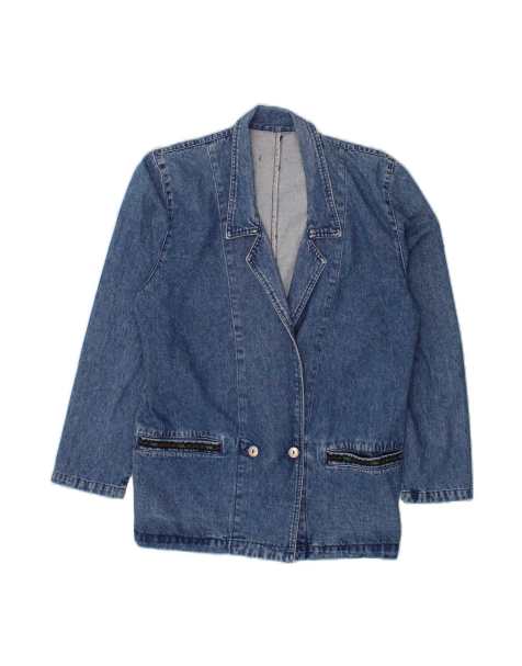 Vintage Denim Jacket UK 16 Large In Blue - view 1