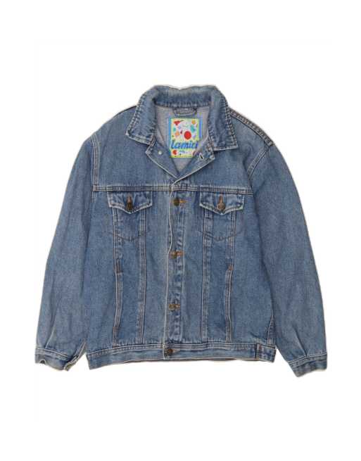 Vintage Denim Jacket UK 36 Small In Blue