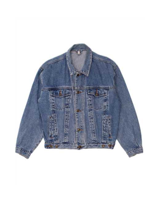 Vintage Denim Jacket UK 38 Medium In Blue