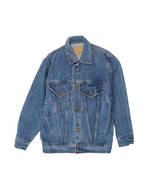 Vintage Denim Jacket UK 38 Medium In Blue