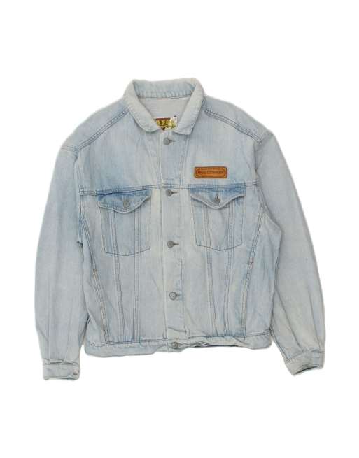 Vintage Denim Jacket UK 38 Medium In Blue