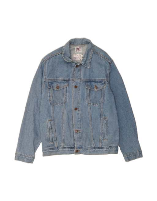 Vintage Denim Jacket UK 38 Medium In Blue