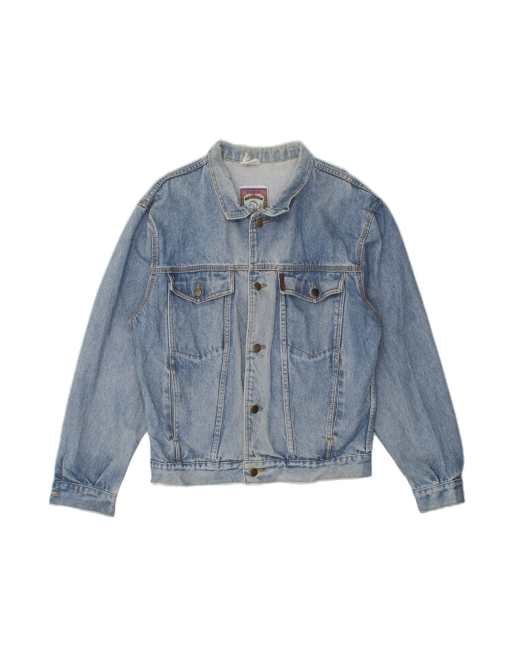 Vintage Denim Jacket UK 40 Large In Blue