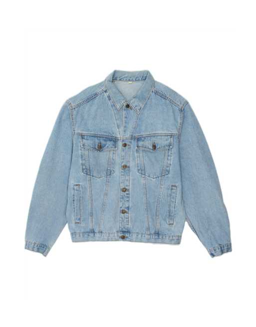 Vintage Denim Jacket UK 40 Large In Blue
