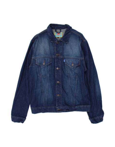 Vintage Denim Jacket UK 40 Large In Blue - view 1