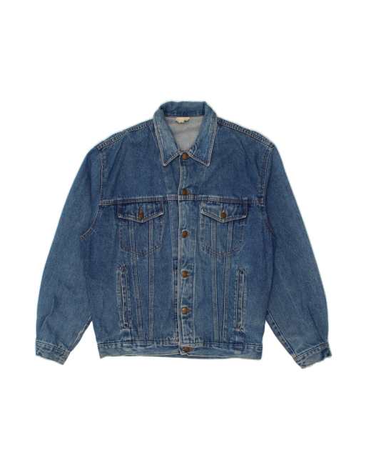 Vintage Denim Jacket UK 40 Large In Blue